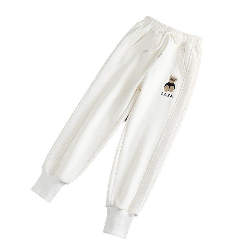Thick Fleece-lined Kids' Pants, Winter Warm Kids' Trousers, Toddler Sports Pants