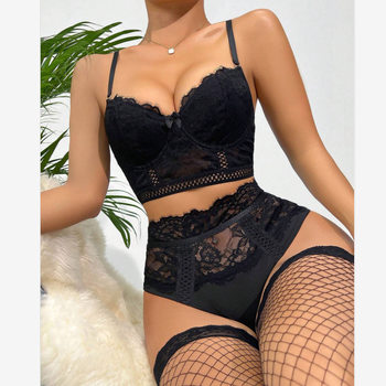 Europe and the United States cross-border foreign trade sexy lingerie split style temptation bra briefs sexy two-piece set