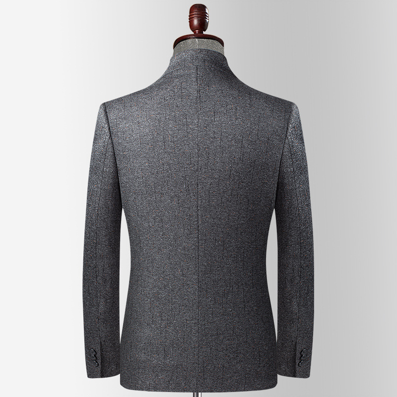 Áo vest nam cổ đứng dáng ôm phong cách thanh lịch — Màu xám