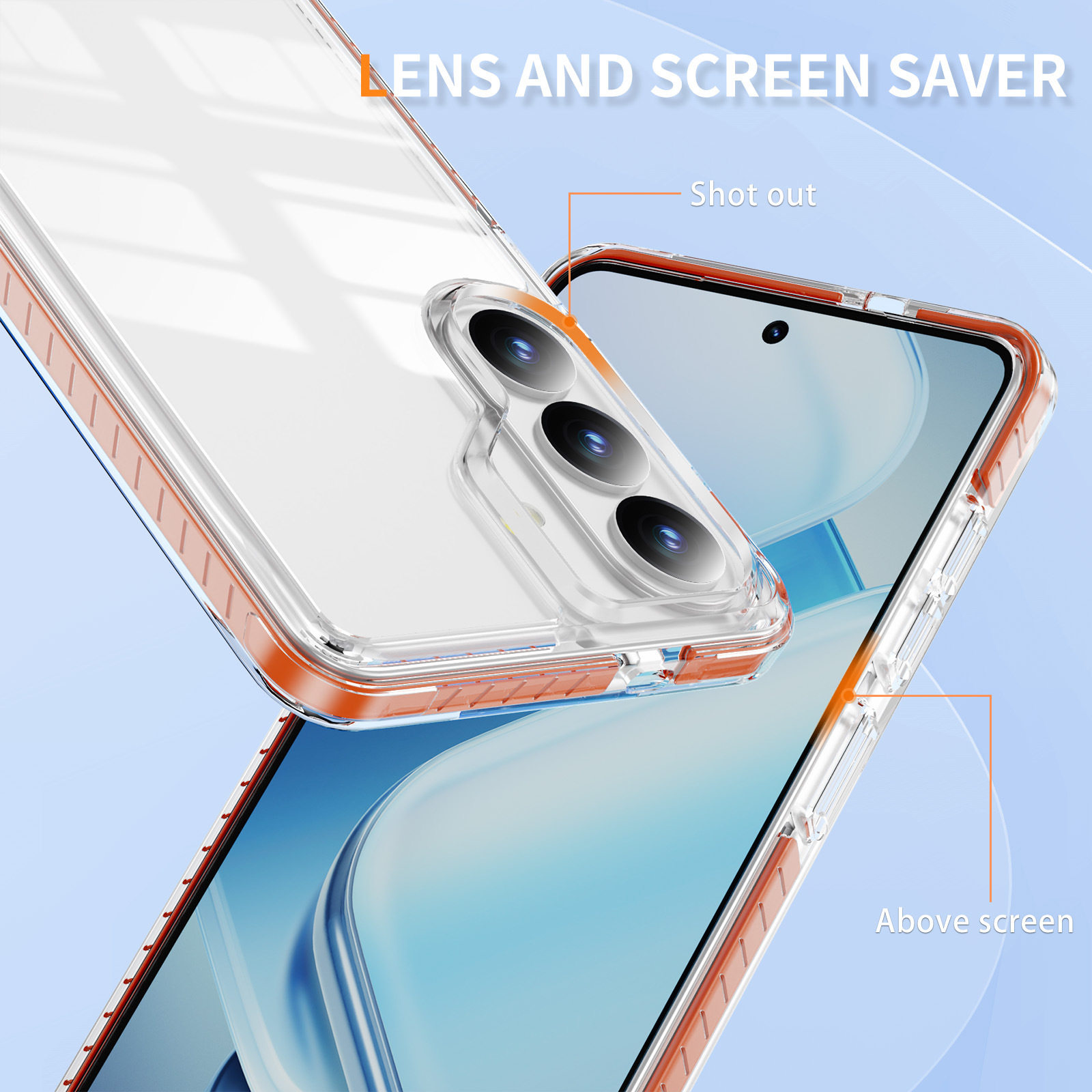 Popular Amazon Wholesale Samsung Suitable for S26 New Product Transparent Two-In-One Mobile Phone Case Protective Cover Thickeneded and Anti-Fall