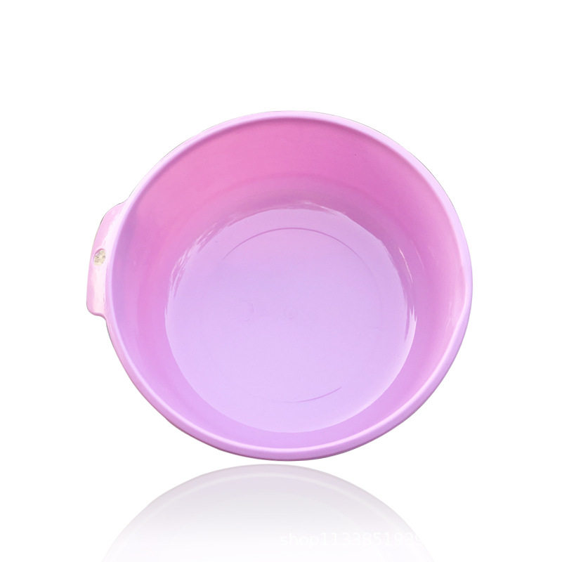 Factory wholesale double-layer drain basket creative contrast color plastic vegetable blue fruit basin household kitchen storage round basin