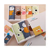 New coral velvet cartoon square towel gift box baby thickened absorbent towel gift box manufacturer square towel suit wholesale