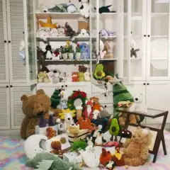 Best-selling Collection 4 Vegetable Family Green Plant Potted Family Sports Ball Family Cute Doll