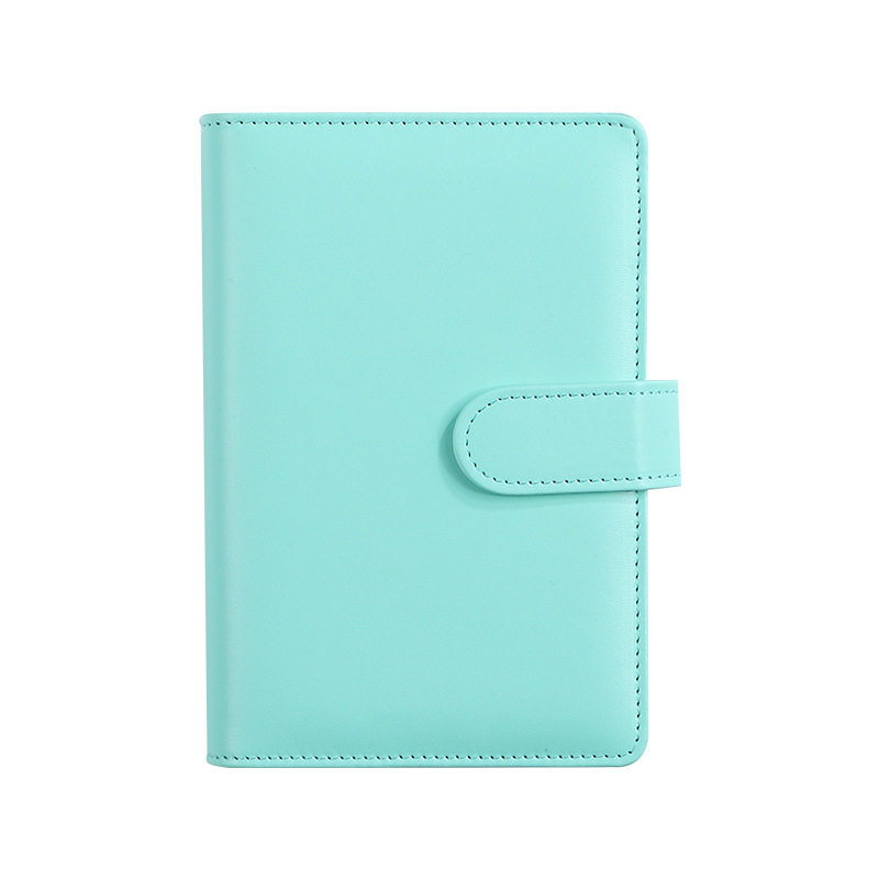 In-Stock A5/A6 Macaron-Colored Simple Notebook Pu Loose-Leaf Planner Portable Financial Planning Journal