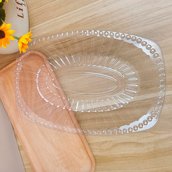 Plate ins Household High Color Value Bowl and Plate Tableware Set Salad Bowl PET Fruit Plate Fruit Basin Living Room Fruit Bowl