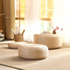 Cross-Border Straw Woven Meditation Cushion, Round Straw Floor Cushion for Office, Home, Tea Room, and Bay Window