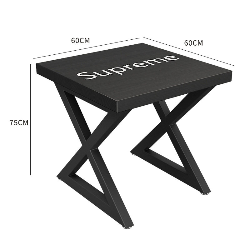 工业风实木餐桌简约咖啡厅奶茶店桌椅组合酒吧办公室会议桌长条桌