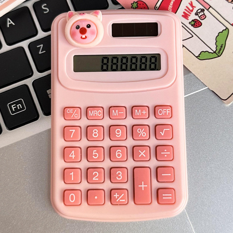 计算器创意可爱卡通学生办公文化用品高颜值迷你便携计算机批发