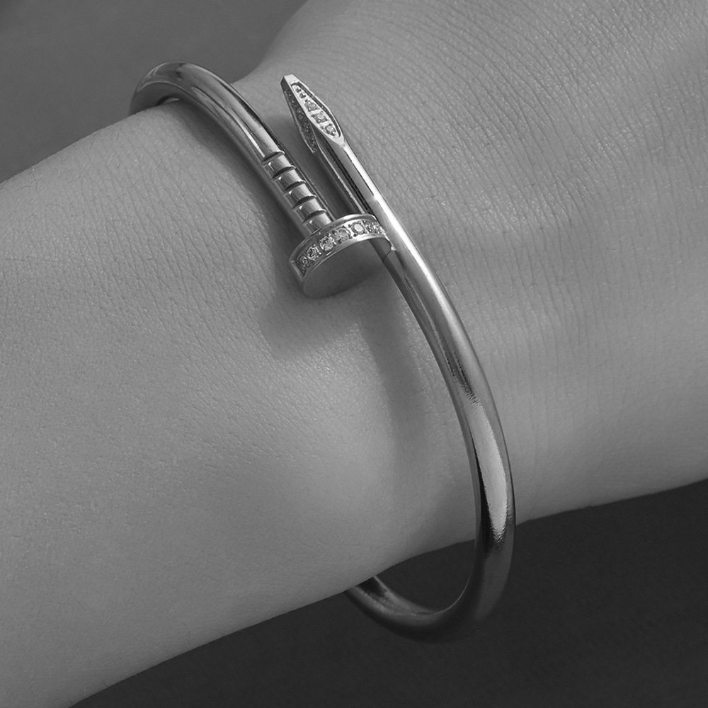 欧美热卖时尚不锈钢金色手镯不易褪色18K不锈钢首饰gold bangles