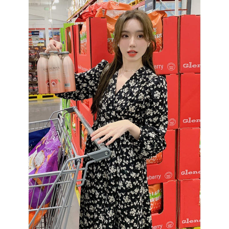 (Mới) Mã K0827 Giá 750K: Đồ Bộ Nữ Gutdo Dài Tay Hàng Mùa Xuân Thu Đông Họa Tiết Hoa Thời Trang Nữ Chất Liệu G02 Sản Phẩm Mới, (Miễn Phí Vận Chuyển Toàn Quốc).