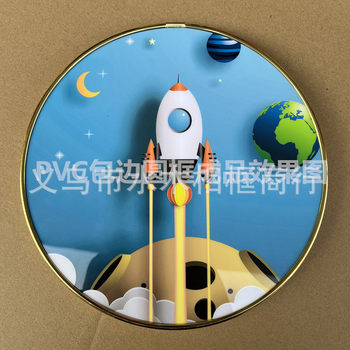 New PVC edging strip 9mm black gold strip round cushion metal buckle decorative painting photo frame
