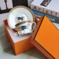 Matu-oblique mouth-single cup and saucer-gift box