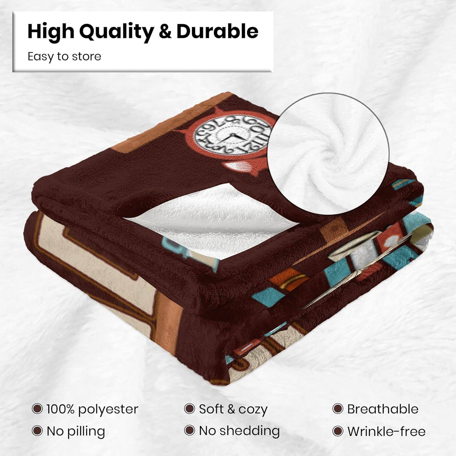 Love and Family Message Flannel Blanket, Summer Air Conditioning Blanket, Hot-Selling Autumn and Winter Nap Printed Blanket, Super Soft