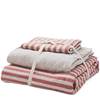 Original Super Soft Unprinted Knitted Cotton Three Four-piece Set Yarn-dyed Pure Cotton Good Product Dormitory Pure Cotton Tianzhu Cotton Quilt Cover Bed Sheet