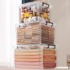 Transparent Storage Box Large Capacity Super Large Household Wardrobe Clothes Plastic Organiser Toy Trunk Storage Box