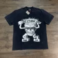 Cartoon skull washed black