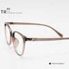 Cold brown quality TR90 optical frame can be equipped with Korean style tide without makeup foreign trade cat's eye myopia frame
