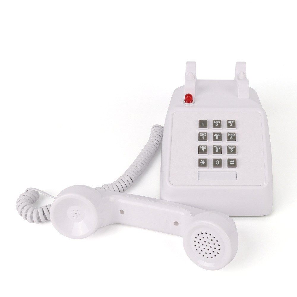 跨境复古电话机按键式電話固定座机客房办公家用酒店仿古电话厂家