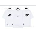 Big m embroidered short t white
