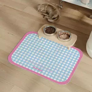 Fresh and Simple Diatomaceous Earth Pet Mat, Water Absorbent and Dirt Resistant Feeding Mat, Easy to Clean Pet Mat, Table Drainage Mat