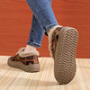 2025 Winter Old Beijing Cloth Shoes Non-Slip Soft Sole Furry Shoes Plaid Warm Plaid New Chinese Han Dynasty Women's Cotton Shoes