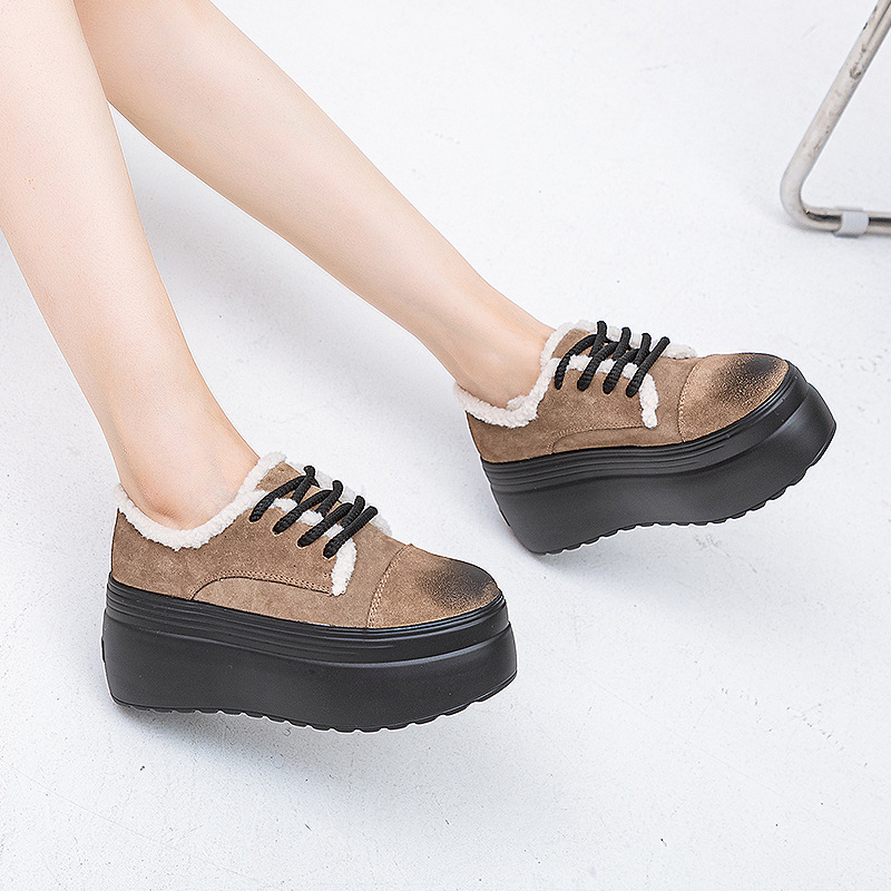 (Mới) Mã B3947 Giá 1170K: Giày Thể Thao Tăng Chiều Cao Nữ Weryan Hàng Mùa Xuân Thu Đông Phục Cổ Cổ Điển Đế Cao Giày Dép Nữ Chất Liệu Vải Bông G04 Sản Phẩm Mới, (Miễn Phí Vận Chuyển Toàn Quốc).