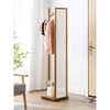 Multifunctional Full-Length Mirror, Floor-To-Ceiling Mirror, Household Mobile Large Mirror, Fitting Mirror, Solid Wood Rotating Coat Mirror