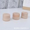 Casual Wooden Round Ring Box Earrings Jewelry Storage Box Wedding Solid Wood Ring Box Wooden Baby Toothbrush Box