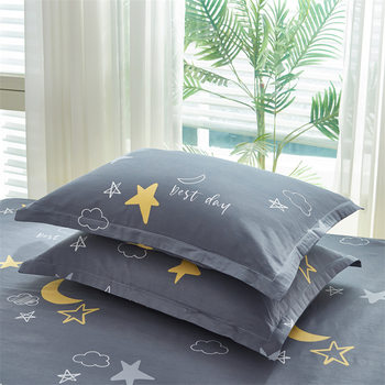 Cotton pillowcase cotton pillowcase single pack one pair household pillowcase four-piece set dormitory manufacturer one-piece delivery