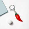 New creative red pepper key chain pendant simulation gift holiday gifts key chain bag jewelry