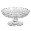 European-style Entry Luxury Crystal Glass High-foot Fruit Plate for Everyone Living Room Coffee Table Snacks Sunflower High-foot Small Plate