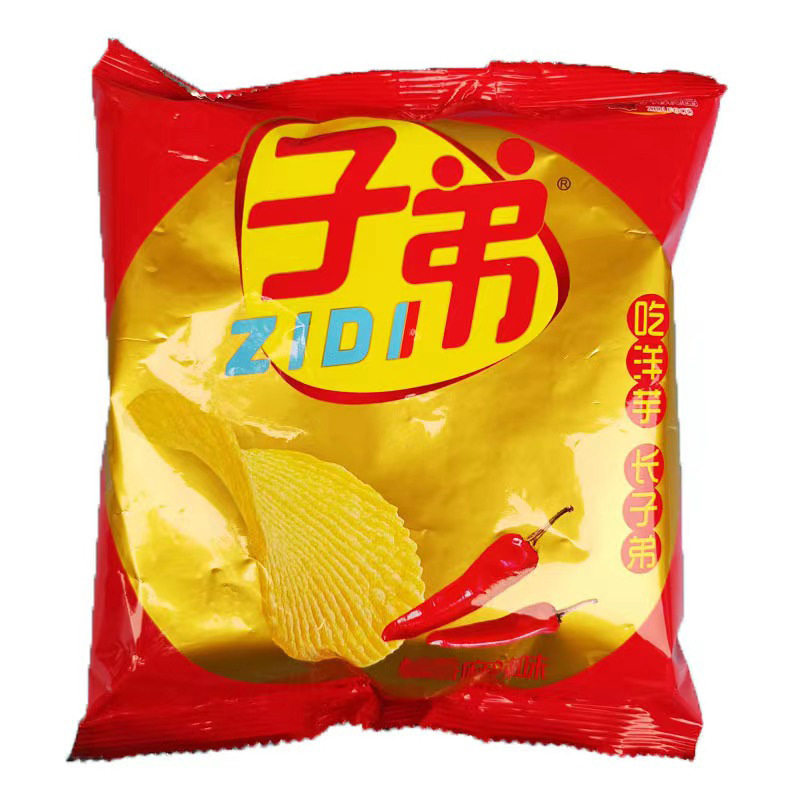Zedi Potato Chips Original Cucumber Tomato Spicy Multi-flavor 30-35g/pack Whole Box 60 Packs Shelf Life 270 Days