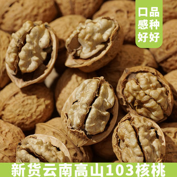 New Yunnan Alpine Thin-Skinned Walnuts 1.0kg Pack Paper-Skinned Walnuts Original Raw Thin-Skinned Walnuts Manufacturer Wholesale