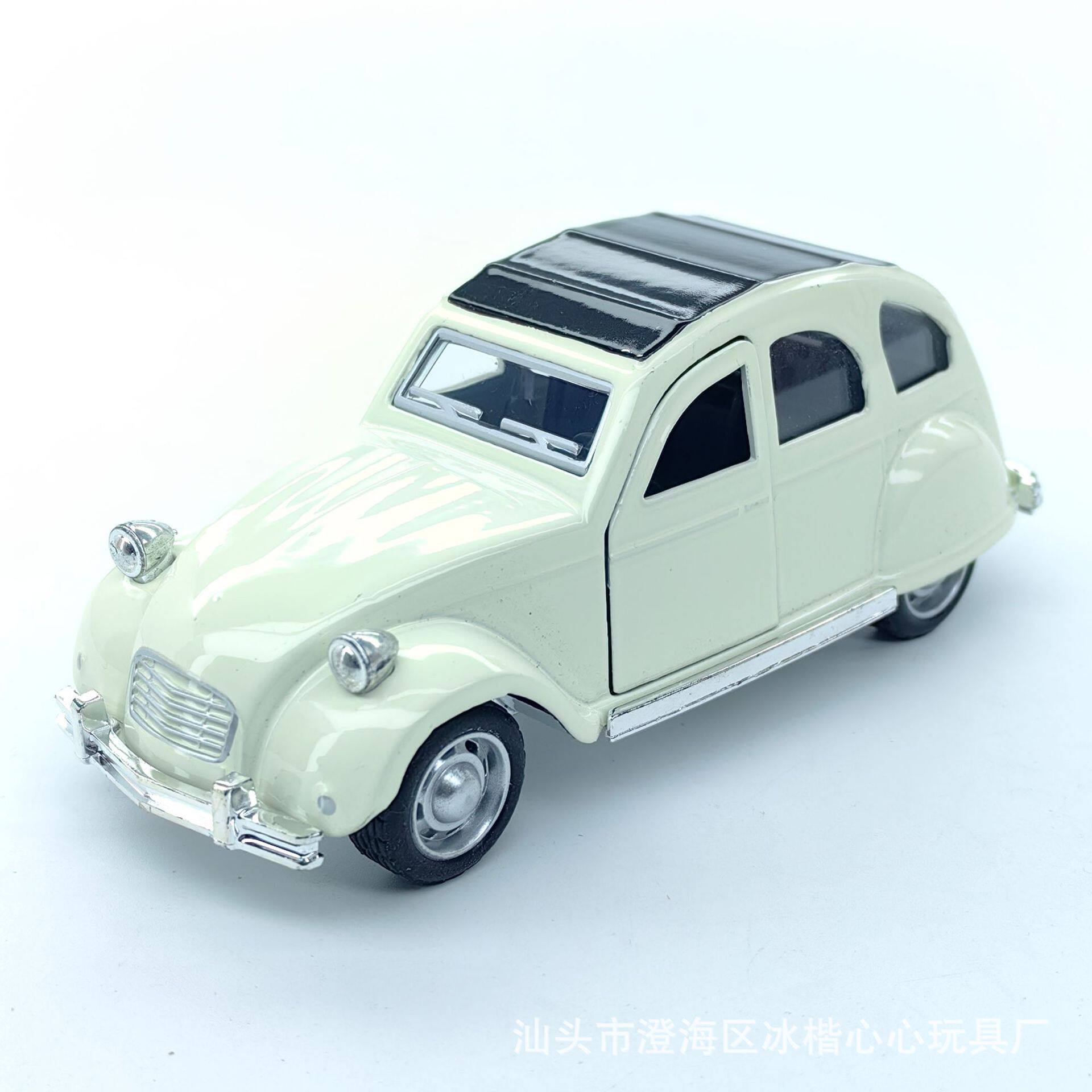 跨境老爷车儿童合金玩具车仿真合金车1:34男孩车子合金车模型玩具