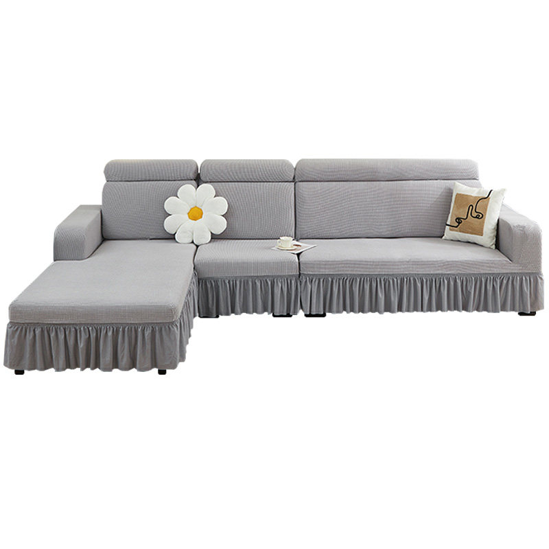 Lazy sofa cover all-inclusive swastika can cover 2024 new anti-cat scratch sofa cover three seats one imperial concubine dust cover cloth