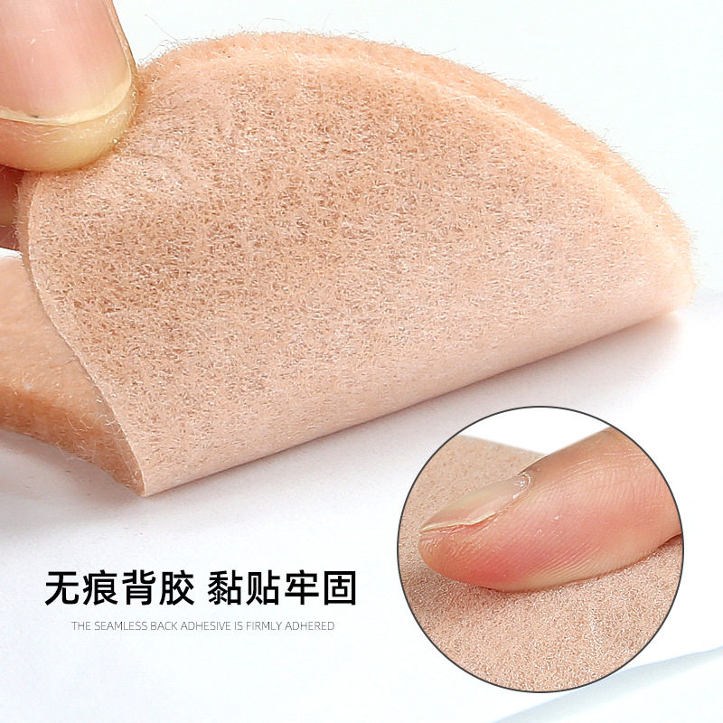 Felt Forefoot Pad High Heels Soft Wear-resistant Anti-drop Heel Paste Self-adhesive Shock Absorbing Code Half Size Heel Pad