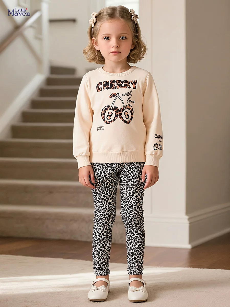 Girls' Long-Sleeve Set Wholesale, Autumn Cute Stylish Kids' Outfit