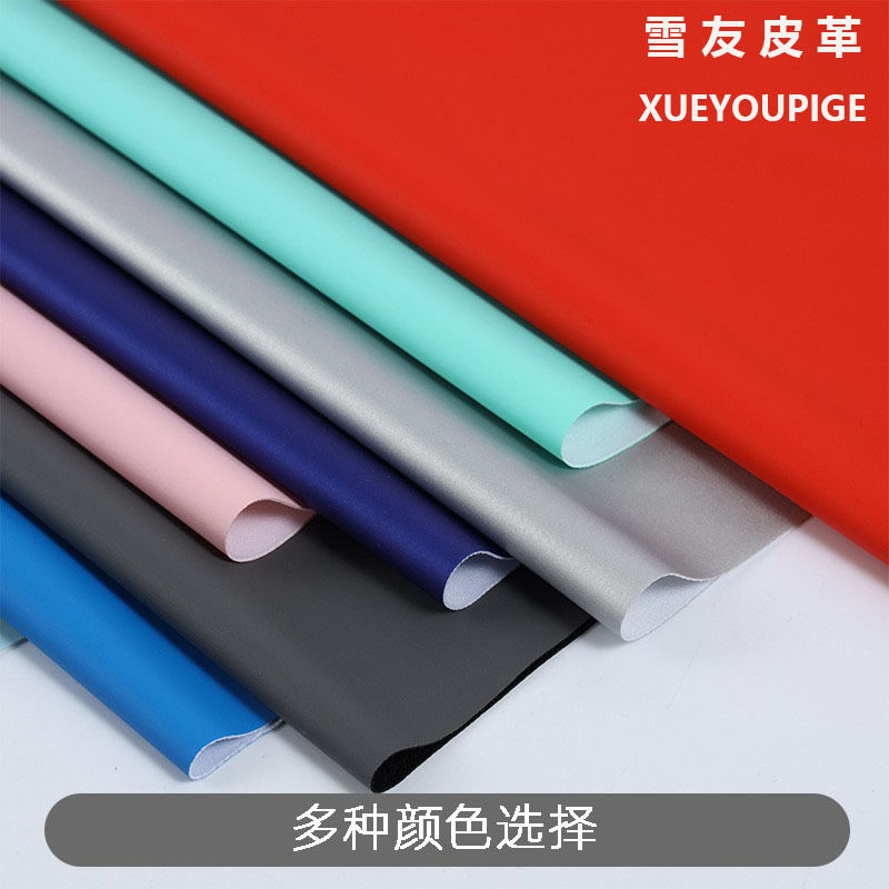 Pu Leather Frosted Elastic Hot-Pressed Leather Fabric Composite Eva Wine Box Luggage Jewelry Packaging High-Temperature Resistant Leather