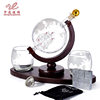 Spherical glass wine bottle vodka wine bottle bar home map Cup suit Oval globe decanter