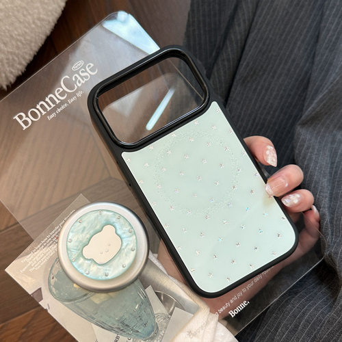 AceCase贝母小熊镜面苹果18PROMAX手机壳iphone17pro磁吸支架16鎏金15适用14简约13星星12卡通 - 图1