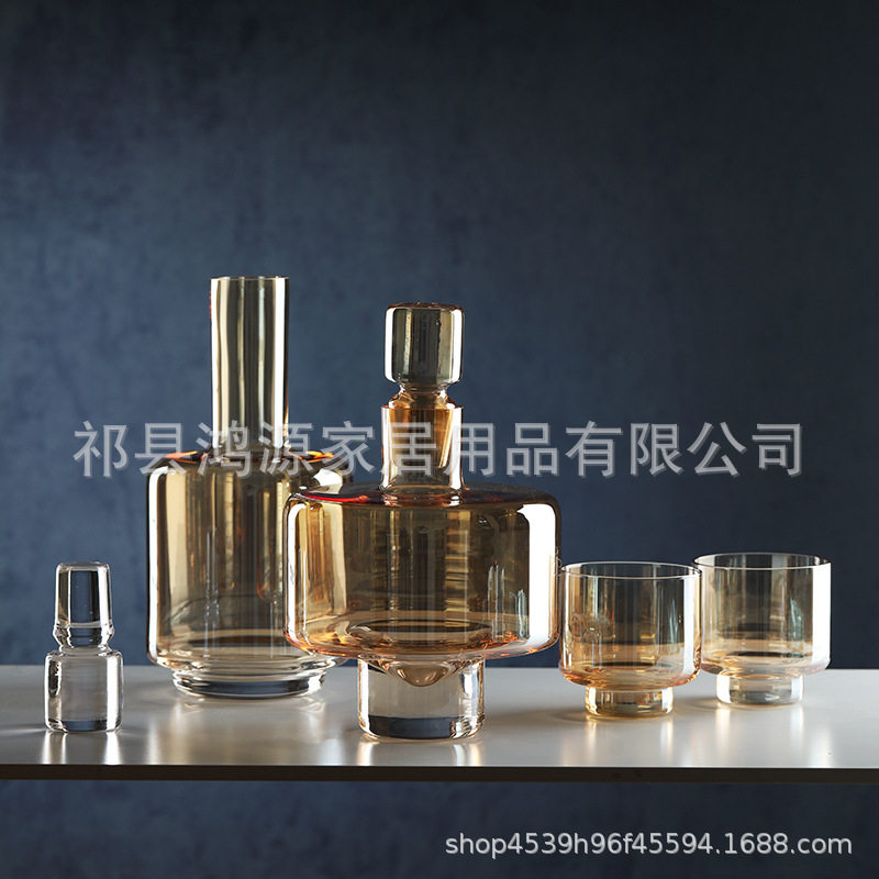 Urban Series British Retro Wine Vessel Texture Decanter Whiskey Set Water Cup Household Red Wine Cup White Wine Cup