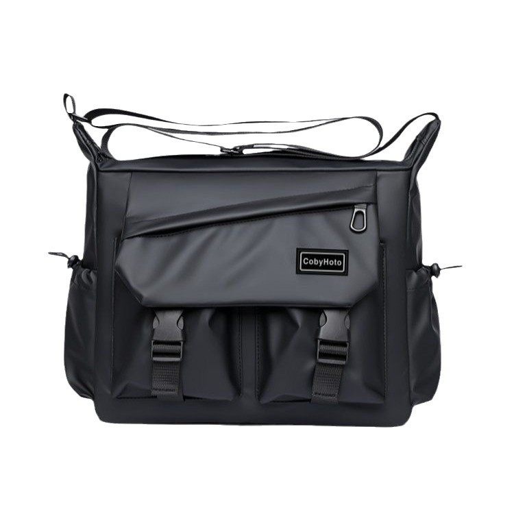25-Year-Old Men's Trendy Nylon Horizontal Square-Shaped Korean and Japanese Style Niche Waist Bag Crossbody Messenger Bag Men's Bag
