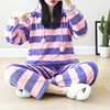 11 autumn and winter pajamas pregnant women coral fleece postpartum nursing monthly clothes fleece-lined thickened flannel pregnancy nursing clothes