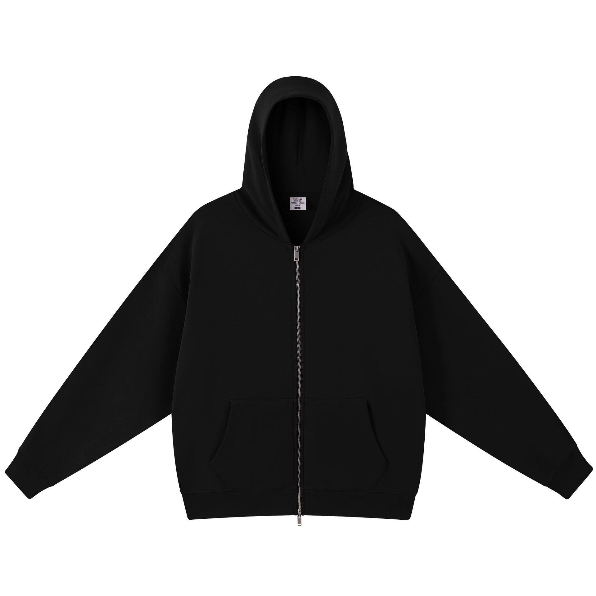 潮牌重磅大毛圈420G纯色连帽卫衣男美式复古宽松休闲简约卫裤上衣