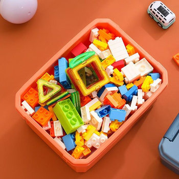 Wholesale children's storage box toy organizer portable cosmetics storage box ultra light clay magnetic sheet packaging box