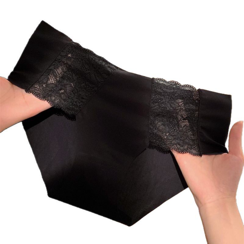 Sexy Lace Women's Briefs, High Elastic Elastic Waistband, Comfortable, Breathable, Skin-Friendly, Non-Restraint Underwear for Girls