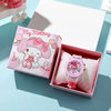 Sanrio Cartoon Watch Primary School Children's Watch Manufacturer Wholesale Luminous Silicone Doll Watch Boxed Cross-Border