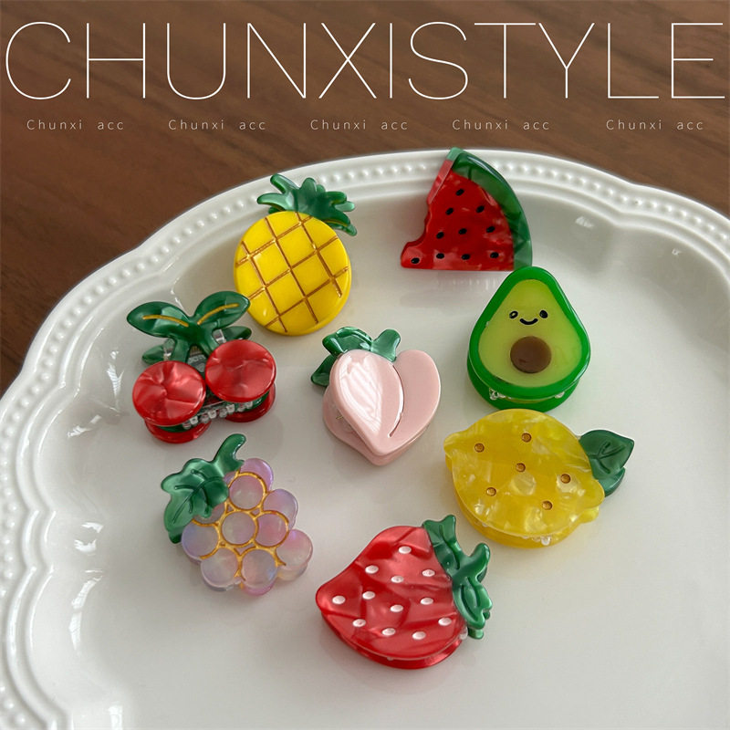 A pair of clips will look better~ High-ceiling cute fruit sm...