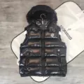 M family black down vest