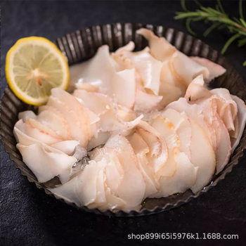 Frozen Conch Slices Large Conch Meat Slices 300g Seafood Hot Pot Japanese Barbecue Ingredients Wholesale White Conch Coconut Conch